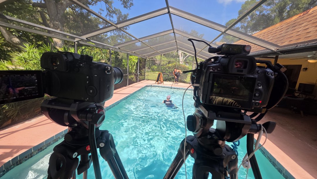 AquaBata is a Tabata pol workout video, available on the Poolfit app